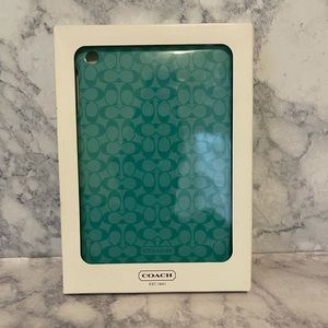 ✨Coach✨ Teal Mini IPad Case
